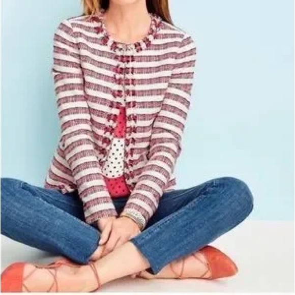 TALBOTS BLOOMING TWEED JACKET - Picture 2 of 12